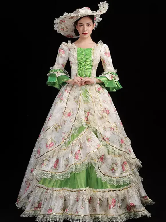 Robe de cour royale européenne pour femme robe de bal victorienne vintage élégante costume de photographie de princesse et robe de spectacle sur scène