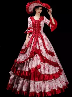 Robe de cour royale européenne pour femme robe de bal victorienne vintage élégante costume de photographie de princesse et robe de spectacle sur scène