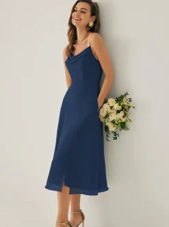 Robe de demoiselle d'honneur courte en mousseline de soie sans manches fermeture éclair col carré robes de soirée de mariage