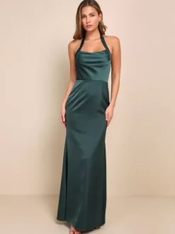 Robe de demoiselle d'honneur dos nu sirène robes longues de fête de mariage