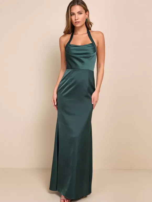 Robe de demoiselle d'honneur dos nu sirène robes longues de fête de mariage