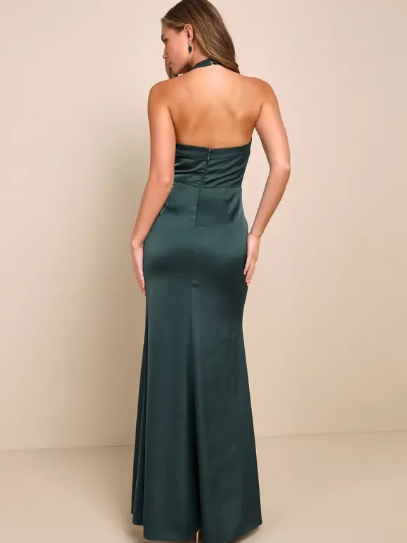 Robe de demoiselle d'honneur dos nu sirène robes longues de fête de mariage
