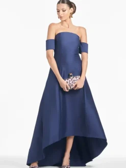 Robe de mariée pour mère de la mariée décolleté manches courtes ligne A plissée longueur au sol robes d'invitées pour mariage