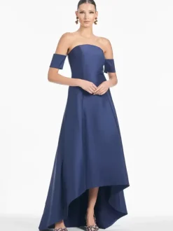 Robe de mariée pour mère de la mariée décolleté manches courtes ligne A plissée longueur au sol robes d'invitées pour mariage