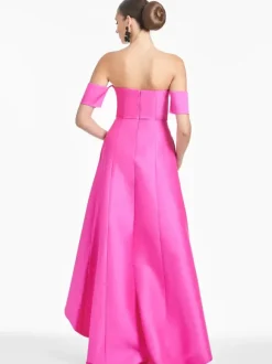 Robe de mariée pour mère de la mariée décolleté manches courtes ligne A plissée longueur au sol robes d'invitées pour mariage