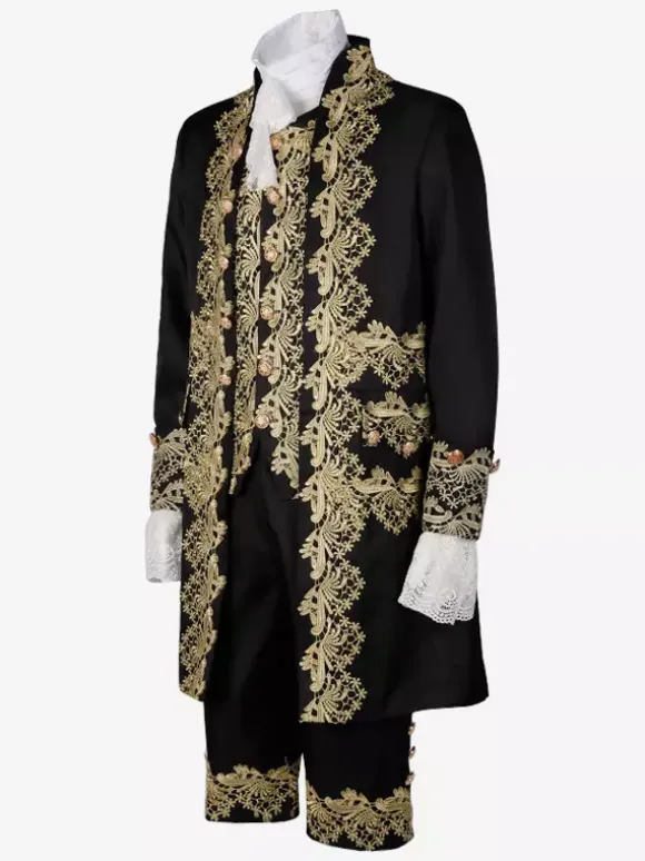Robe de Prince de palais pour hommes Costume de Performance Costume rétro médiéval Bourgogne