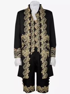 Robe de Prince de palais pour hommes Costume de Performance Costume rétro médiéval Bourgogne