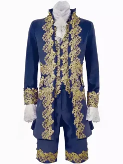 Robe de Prince de palais pour hommes Costume de Performance Costume rétro médiéval Bourgogne