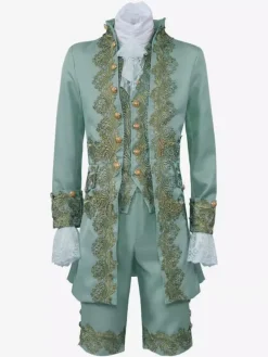 Robe de Prince de palais pour hommes Costume de Performance Costume rétro médiéval Bourgogne