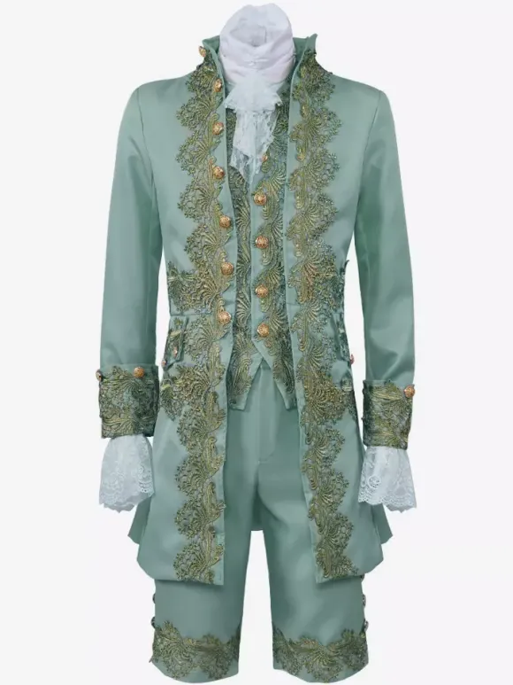 Robe de Prince de palais pour hommes Costume de Performance Costume rétro médiéval Bourgogne