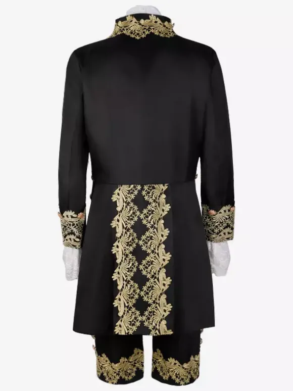 Robe de Prince de palais pour hommes Costume de Performance Costume rétro médiéval Bourgogne