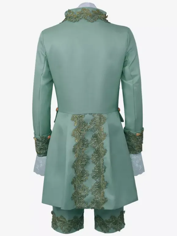 Robe de Prince de palais pour hommes Costume de Performance Costume rétro médiéval Bourgogne