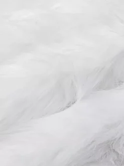 Robe de soirée blanche en polyester sans manches à bretelles et col montant