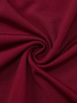 Robe de soirée bordeaux à strass dos croisé et froncée mini-robe moulante de club