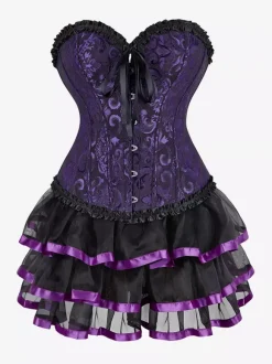 Robe de soirée corset bordeaux sans manches dos nu robe d'été