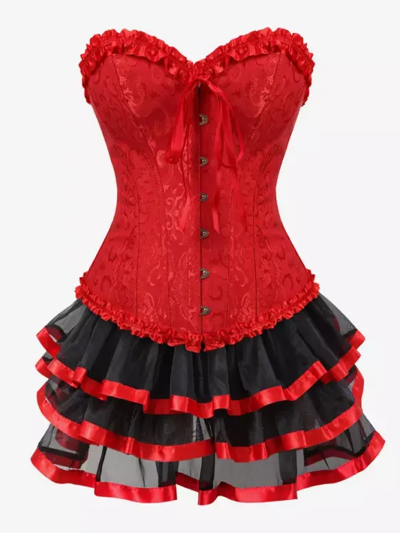 Robe de soirée corset bordeaux sans manches dos nu robe d'été