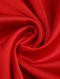 Robe de soirée longue élégante à rosettes pour femme - Robe moulante rouge en satin dos nu ornée de fleurs 3D - Bal de promo d'été 2026