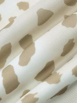 Robe de soirée léopard en polyester imprimé léopard sans manches dos nu asymétrique robe d'été