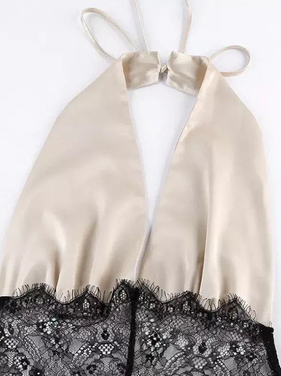 Robe de soirée maxi kaki dos nu à découpes robe sexy semi-formelle