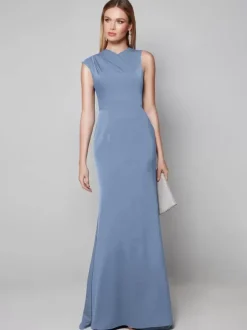 Robe de soirée pour la mère de la mariée col en V manches courtes robe de bal robes d'invitées pour mariage