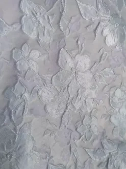 Robe de soirée pour la mère de la mariée col en V manches 3/4 coupe trapèze n艙uds longueur thé robe d'invitée de mariage