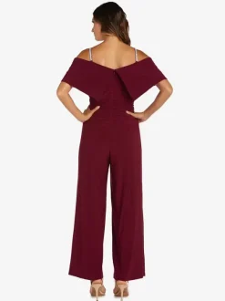 Robe de soirée pour mère de la mariée épaules dénudées combinaison sans manches robes d'invitées plissées pour mariage