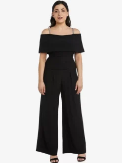 Robe de soirée pour mère de la mariée épaules dénudées combinaison sans manches robes d'invitées plissées pour mariage