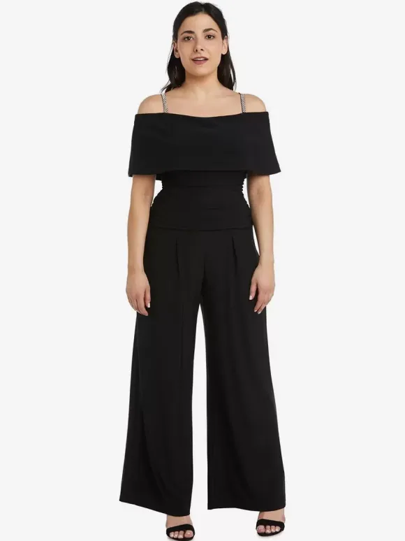 Robe de soirée pour mère de la mariée épaules dénudées combinaison sans manches robes d'invitées plissées pour mariage