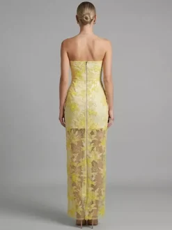 Robe de soirée robe de bal bustier en dentelle robe longue à sequins robe de dîner formelle