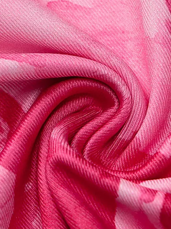 Robe de soirée romantique mini dos nu à fleurs lacée sans manches imprimé floral dos nu style décontracté rose