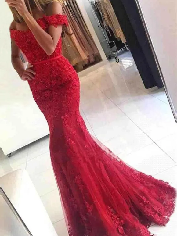 Robe de soirée sirène verte foncé en tulle bustier pailletes laçage sur dos à traîne Robe cérémonie
