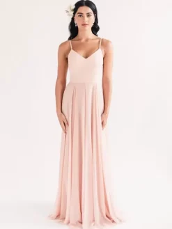 Robe de soirée trapèze col en c艙ur longueur au sol sans manches fermeture éclair en mousseline de soie robes de soirée formelles