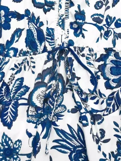 Robe d'été chic bleu marine mi-longue sans manches et bustier à col V