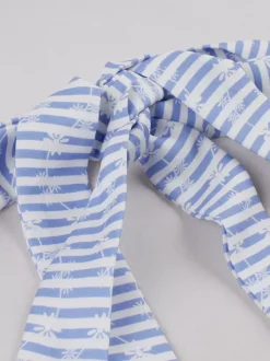 Robe d'été trapèze à rayures col halter et imprimé floral pour femme 2026