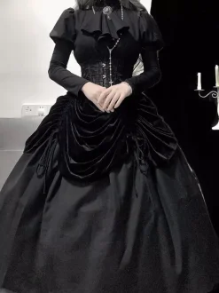 Robe gothique Lolita Moonlight Castle Countess Victoria Dark Palace Style Cosplay costumes
