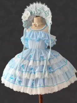 Robe Hime Lolita en polyester sans manches pull romantique costume Sweet Rocco fête Lolita JSK