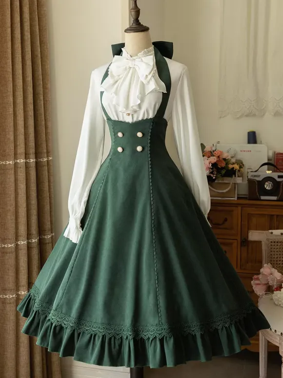 Robe Lolita classique en polyester sans manches à rayures robe Lolita rouge classique