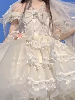 Robe Lolita pull sans manches en polyester Kuro Lolita