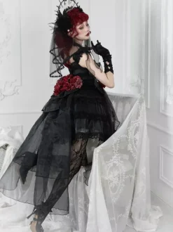 Robe Lolita pull sans manches en polyester Kuro Lolita