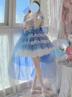 Robe Lolita pull sans manches en polyester Kuro Lolita