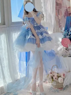 Robe Lolita pull sans manches en polyester Kuro Lolita