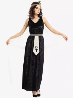 Robe longue châle de déesse égyptienne
