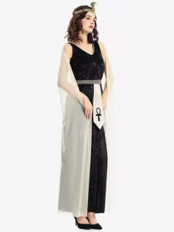 Robe longue châle de déesse égyptienne
