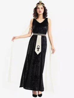 Robe longue châle de déesse égyptienne