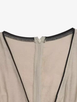 Robe longue d'été fluide à col en V sans manches bicolore chic à lacets idéale pour les vacances.