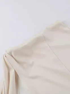 Robe longue maxi épaules dénudées pour femme - Robe moulante élégante et minimaliste - Soirée de gala d'été 2026