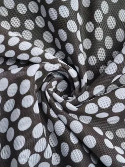 Robe longue moulante à pois en maille pour femme - Col carré rétro manches longues - Chic français idéale pour les vacances de printemps 2026
