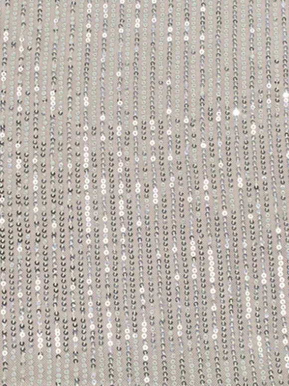 Robe longue nuisette à sequins scintillants pour femme - Robe moulante glamour à fines bretelles - Soirée en boîte de nuit printanière 2026