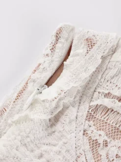 Robe longue sirène sans manches en dentelle avec bustier pour femme 2026