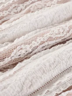 Robe longue sirène sans manches en dentelle avec bustier pour femme 2026